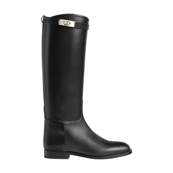 Hermes Jumping 38 EU Black Shorter Boots - Image 3