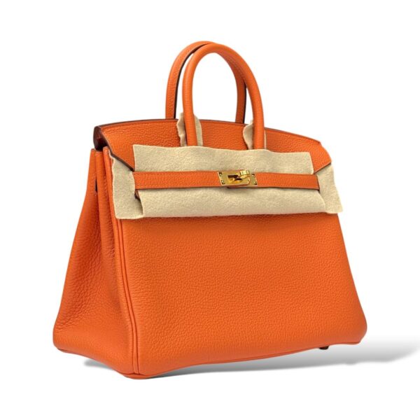 Hermes Birkin 25 Orange Togo GHW - Image 2