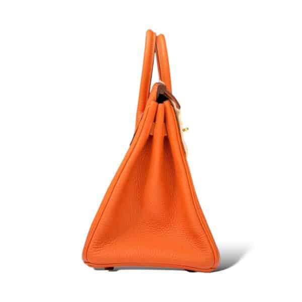 Hermes Birkin 25 Orange Togo GHW - Image 3