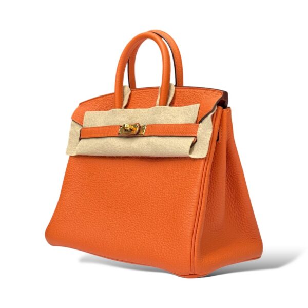 Hermes Birkin 25 Orange Togo GHW - Image 5