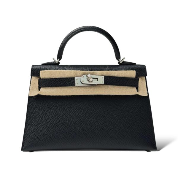 Hermes Kelly Mini Black Epsom PHW