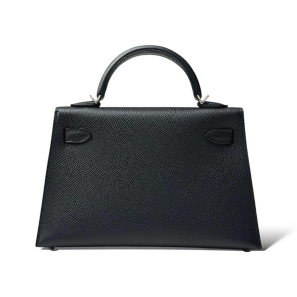 Hermes Kelly Mini Black Epsom PHW - Image 4