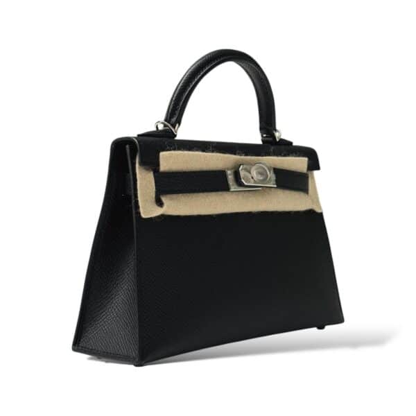 Hermes Kelly Mini Black Epsom PHW - Image 2