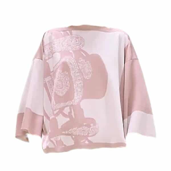 Hermes Maille Jacquard Rose Pale 36