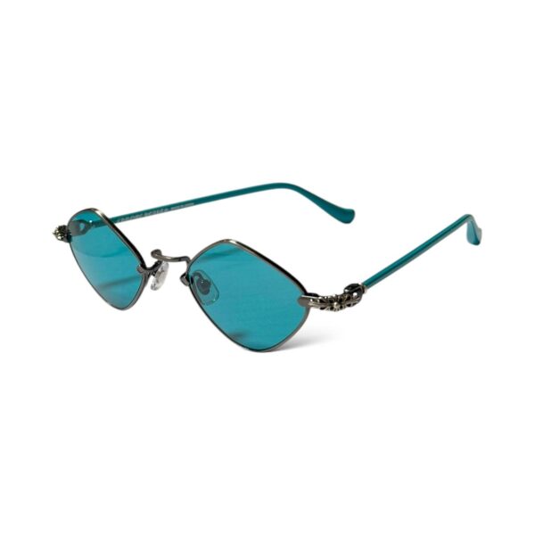 Chrome Hearts Blue Metal Sunglasses - Image 2