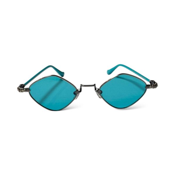 Chrome Hearts Blue Metal Sunglasses