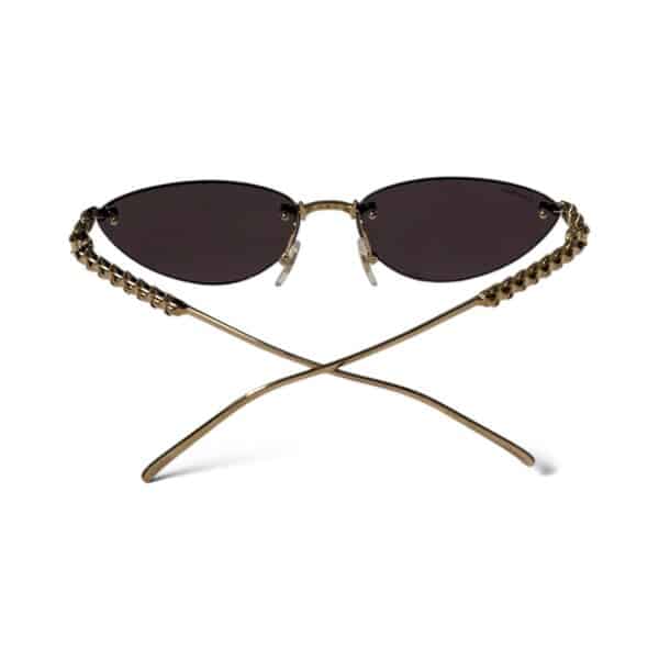 Clash de Cartier Smooth Golden-Finish Cat Eye Sunglasses - Image 4