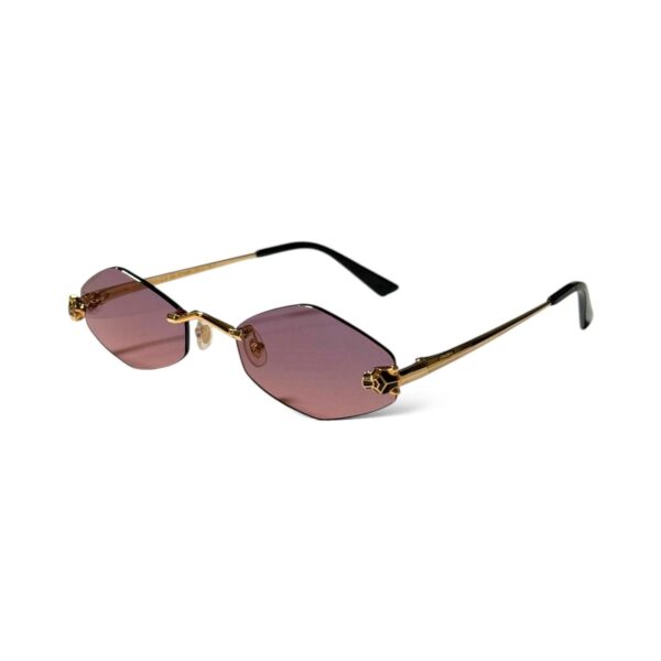 Panthère de Cartier Purple Almond Sunglasses - Image 2