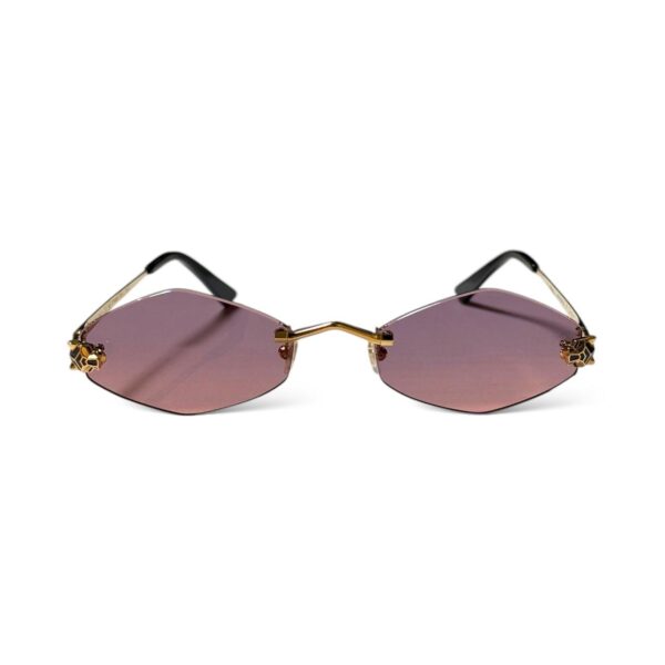 Panthère de Cartier Purple Almond Sunglasses