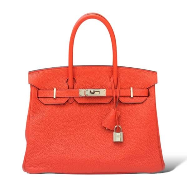 Hermes Birkin 30 Orange Poppy Clemence PHW