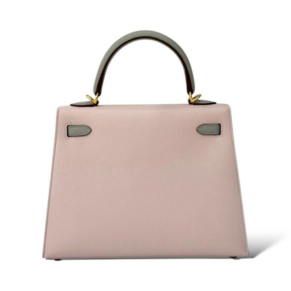 Hermes Kelly 25 Pale Mauve/Bleu Glacier Epsom GHW - Image 4