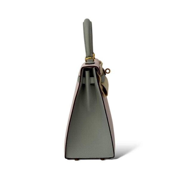 Hermes Kelly 25 Pale Mauve/Bleu Glacier Epsom GHW - Image 3