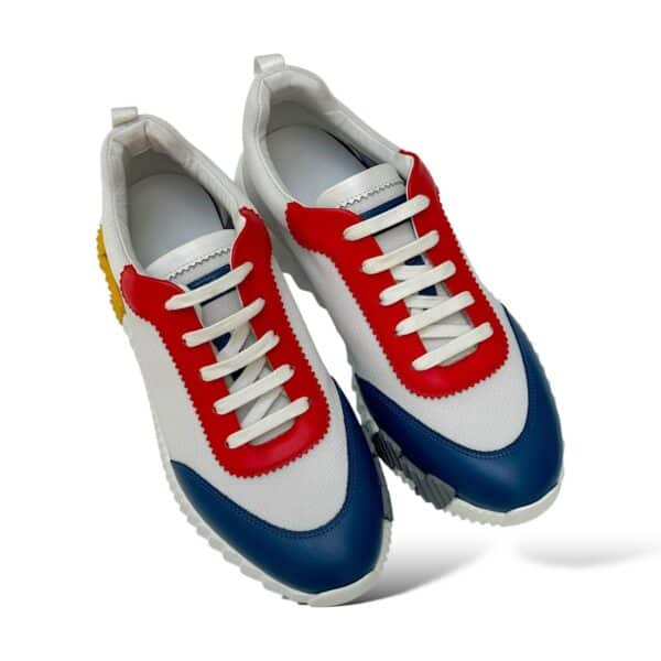 Hermes Bouncing 43.5 EU Multicolore Blanc Sneakers - Image 2