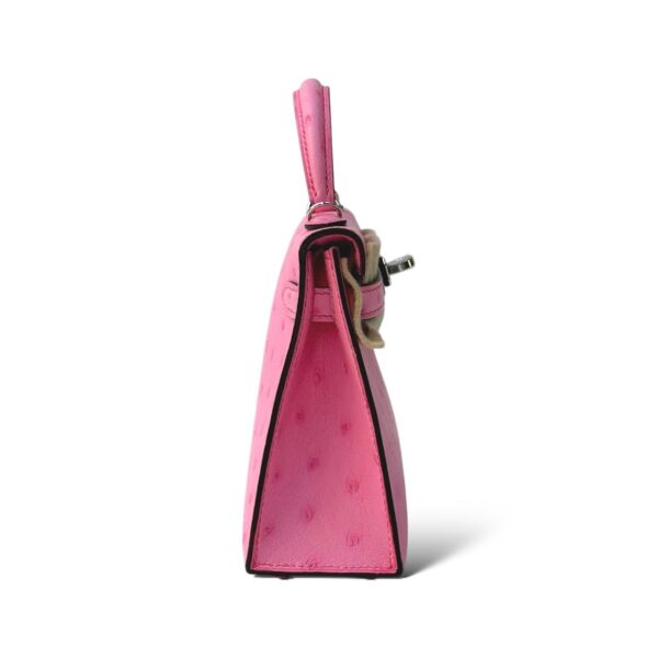 Hermes Kelly Mini Rose Bubblegum PHW - Image 3
