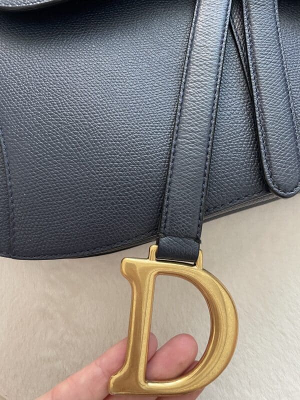 Dior Saddle Deep Ocean Bleu Medium Bag - Image 5