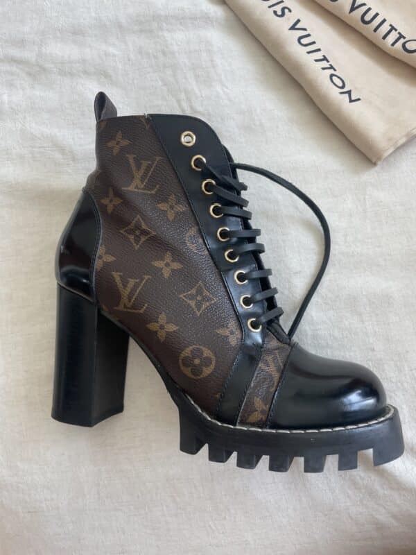 Louis Vuitton Star Trail 37.5 EU Monogram Ankle Boots - Image 4