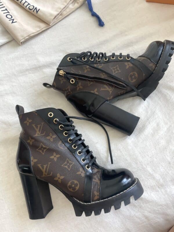 Louis Vuitton Star Trail 37.5 EU Monogram Ankle Boots - Image 5