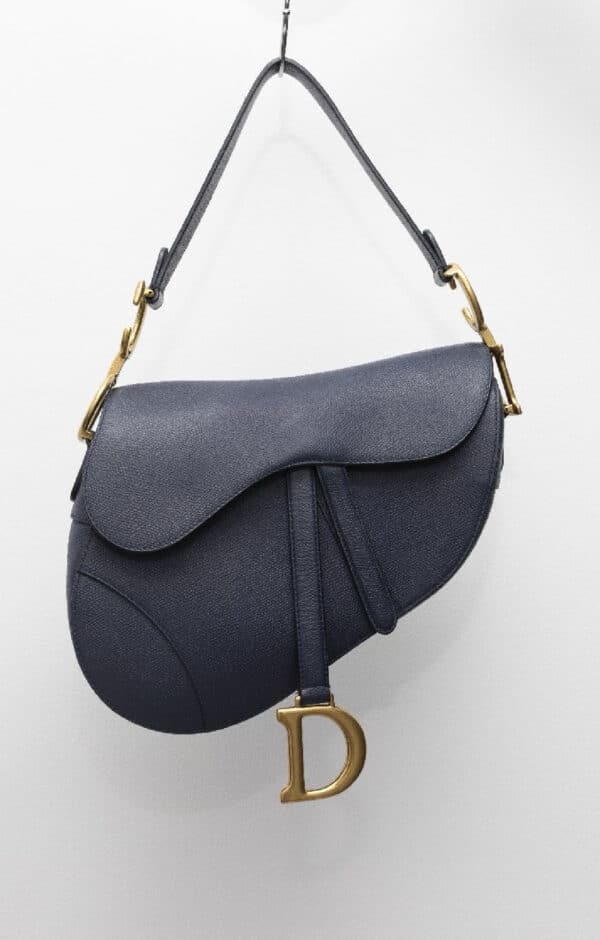 Dior Saddle Deep Ocean Bleu Medium Bag - Image 2