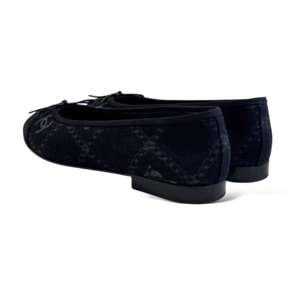CHANEL Ballerina 39 EU Denim Bleu Flats - Image 3