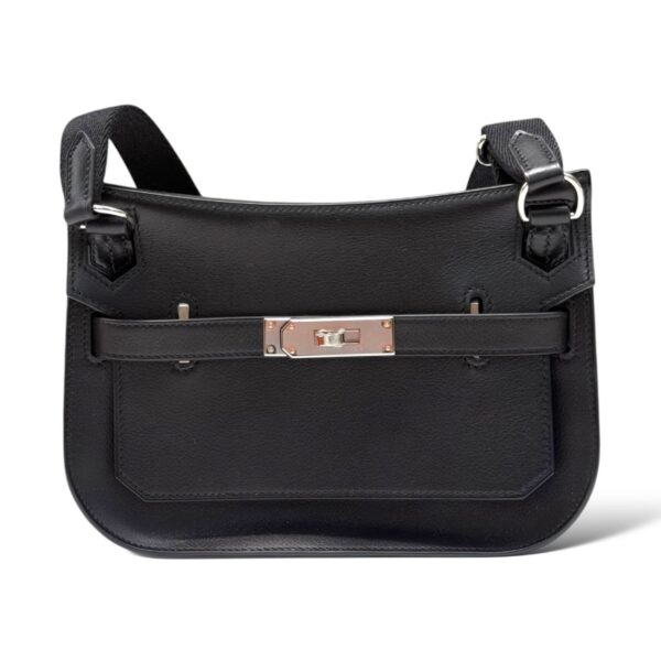 Hermes Mini Jypsiere Evergraine Black PHW - Image 2