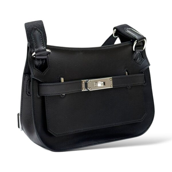 Hermes Mini Jypsiere Evergraine Black PHW - Image 3