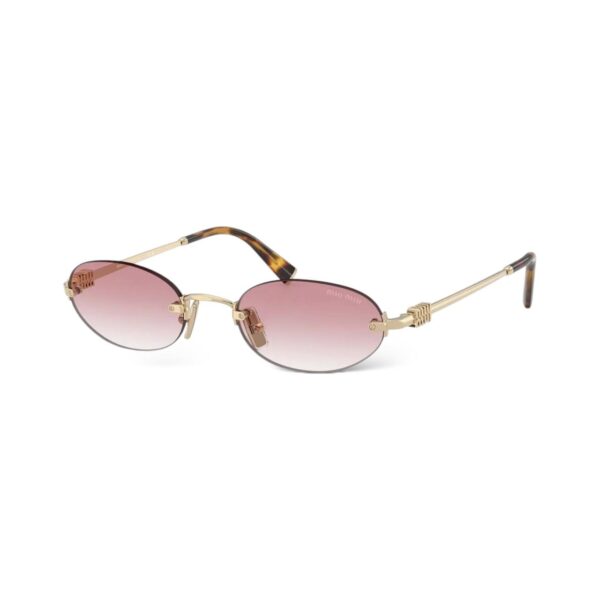 Miu Miu Logo Gradient Pink lenses Sunglasses - Image 2