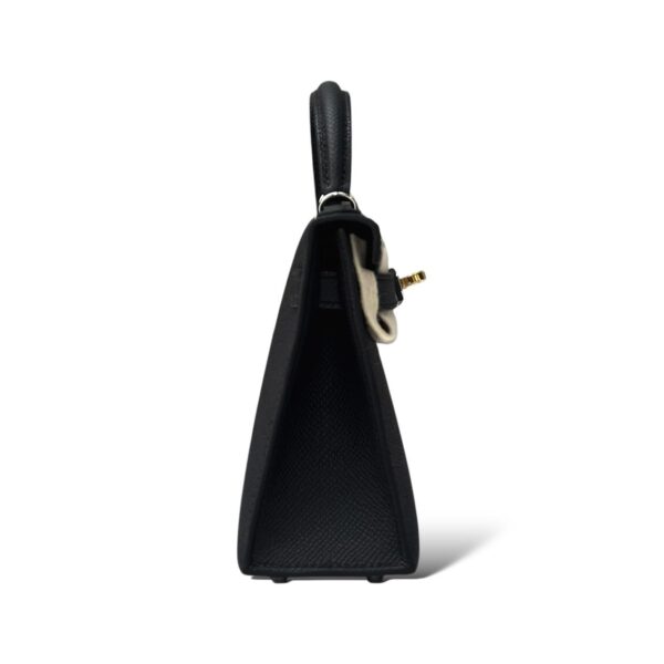 Hermes Kelly Mini Black Epsom Electrum Hardware - Image 3