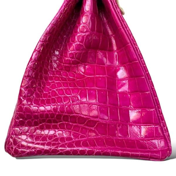 Hermes Birkin 35 Rose Sheherazade Croco GHW - Image 8