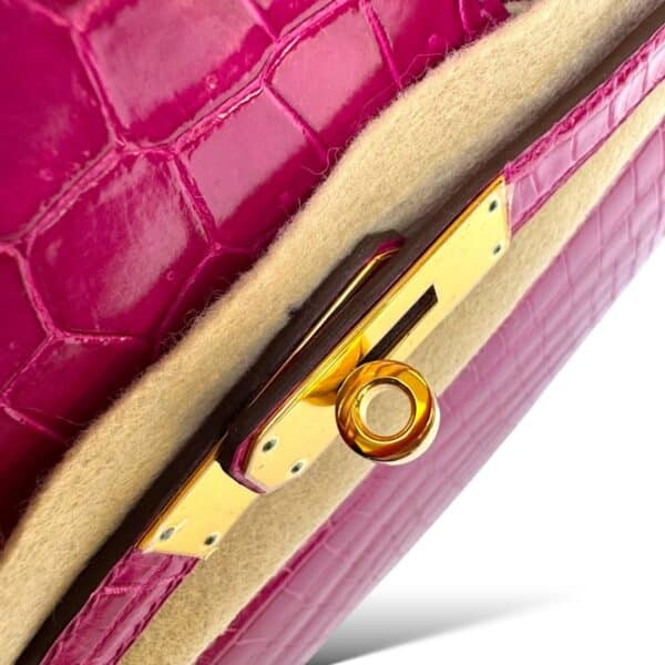 Hermes Birkin 35 Rose Sheherazade Croco GHW - Image 6
