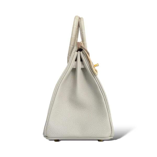 Hermes Birkin 25 Gris Perle Touch GHW - Image 3