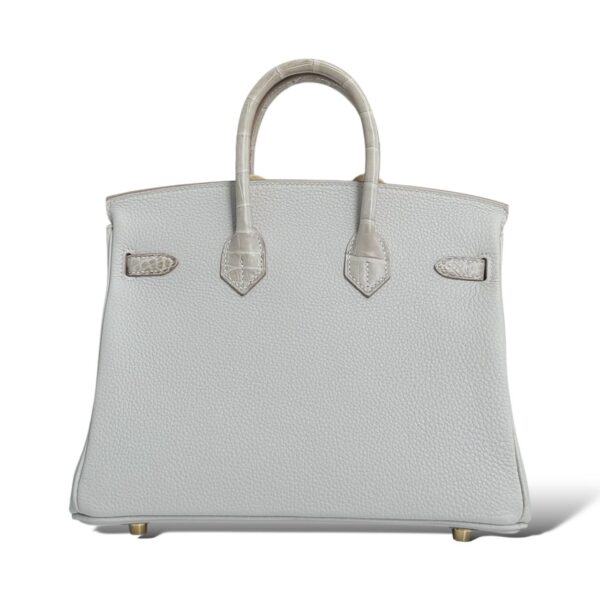 Hermes Birkin 25 Gris Perle Touch GHW - Image 4