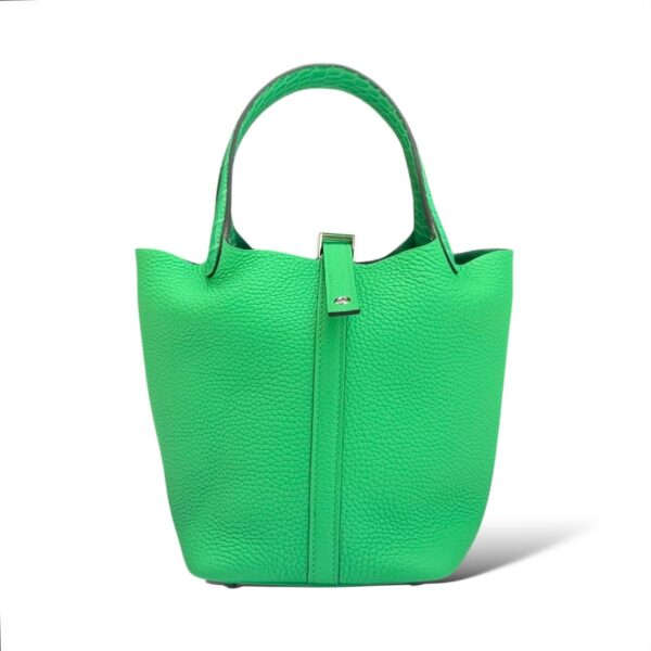 Hermes Picotin Lock 18 Touch Vert Comics Taurillon Clemence Alligator PHW