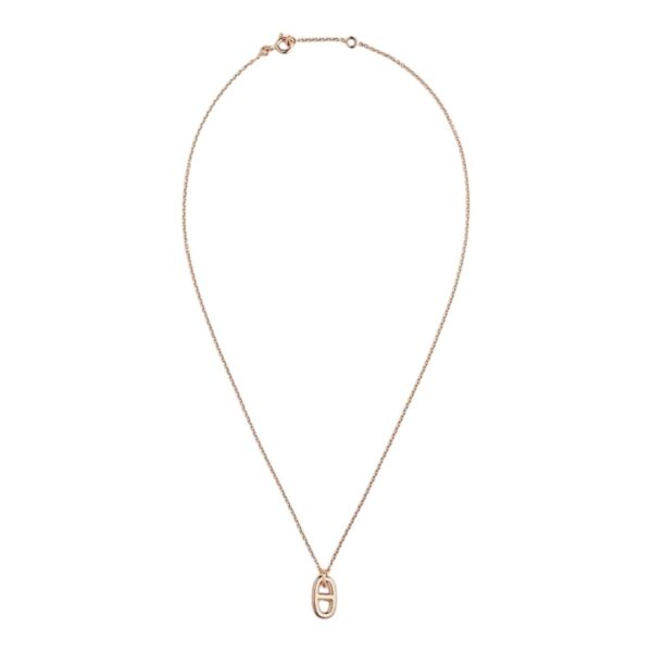 Hermes Farandole Pendant Rose Gold Necklace Small