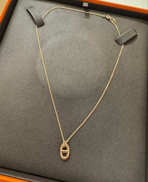 Hermes Farandole Pendant Rose Gold Necklace Small - Image 3
