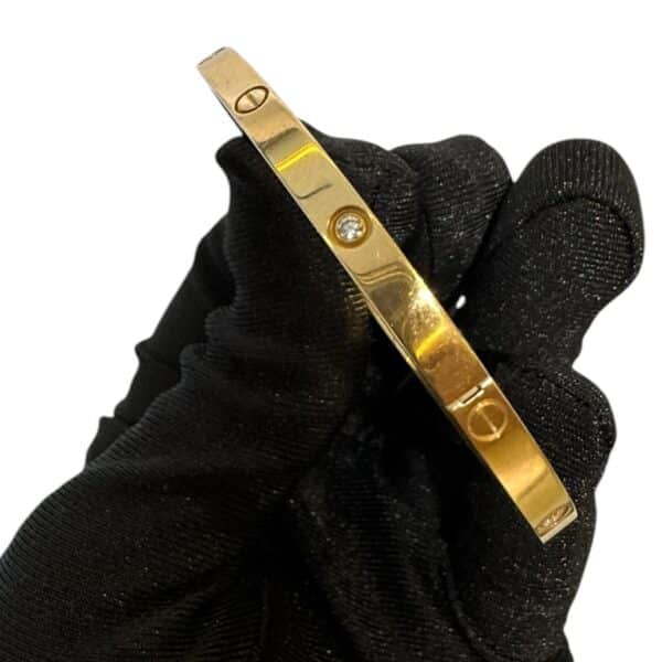 Cartier Love Bracelet Yellow Gold Small Model, 6 Diamonds 17 - Image 2