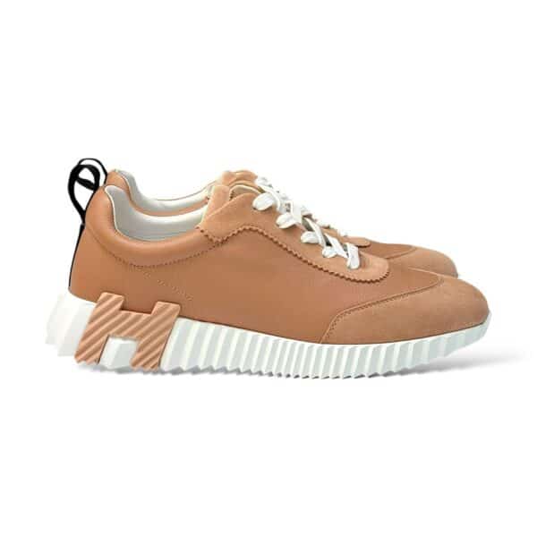 Hermes Bouncing 38.5 EU Beige Perlino Sneakers - Image 3