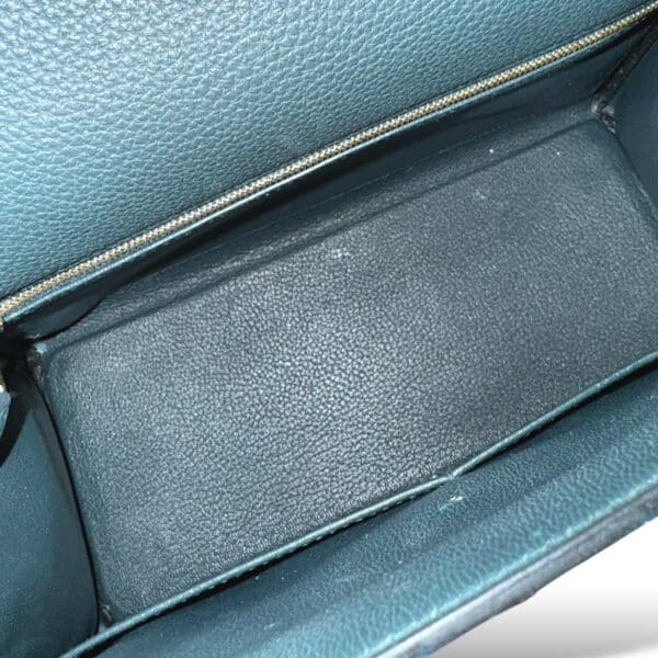 Hermes Kelly 28 Vert Cypress Togo GHW with Hand Painted Design - Image 7