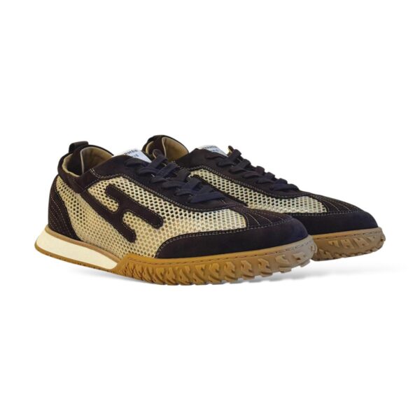 Hermes Jet 44 EU Beige Lin/Marron Ebene Sneakers