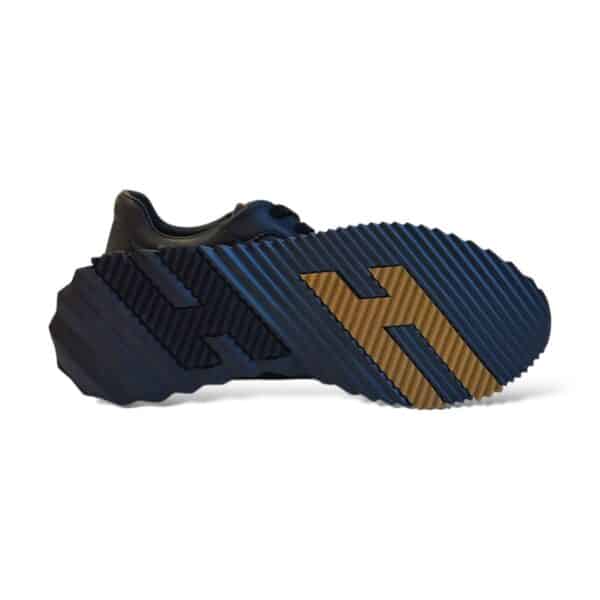 Hermes Bouncing 44 EU Black Herringbone Braided Sneakers - Image 2