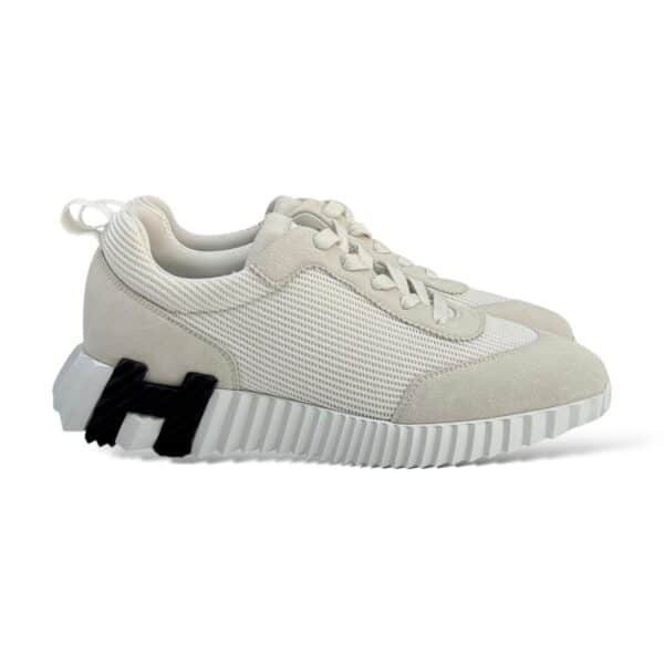 Hermes Bouncing 38.5 EU Blanc Sneakers - Image 2