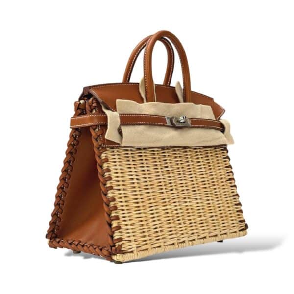 Hermes Birkin 25 Picnic Fauve/Naturel Barenia PHW - Image 2