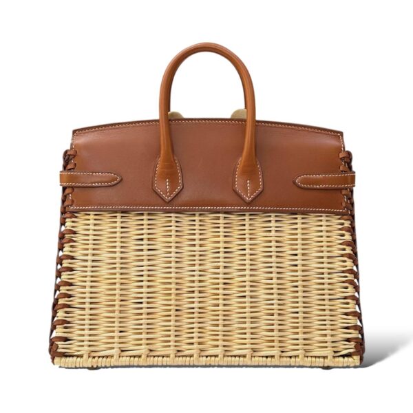 Hermes Birkin 25 Picnic Fauve/Naturel Barenia PHW - Image 4