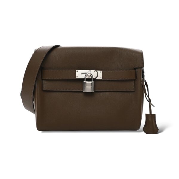 Hermes Kelly Messenger Ecorce Evercolor PHW PM - Image 5