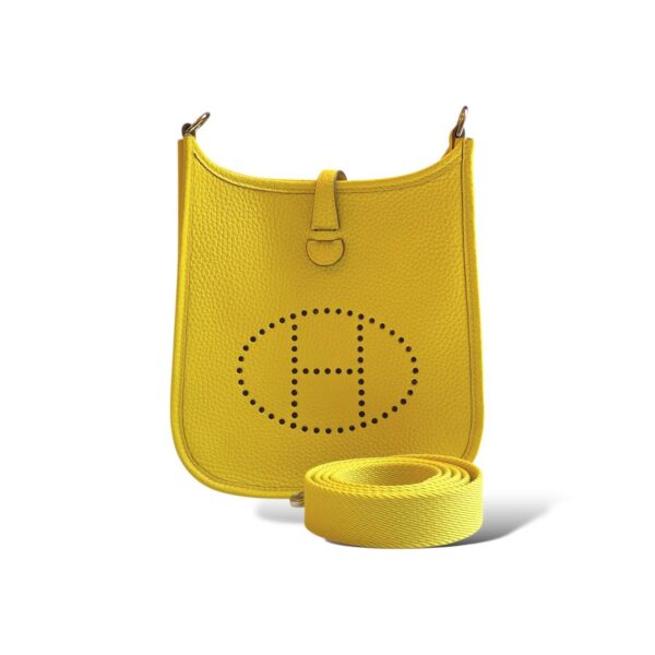 Hermes Mini Evelyne Lime Clemence PHW - Image 2