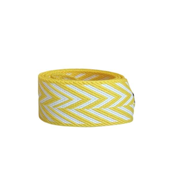 Hermes Sangle Zigzag 50 mm Jaune Citron Bag Strap PHW - Image 2