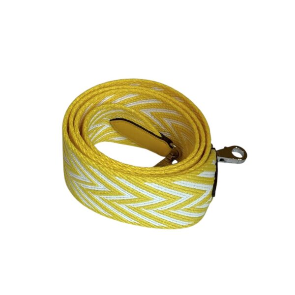 Hermes Sangle Zigzag 50 mm Jaune Citron Bag Strap PHW - Image 3