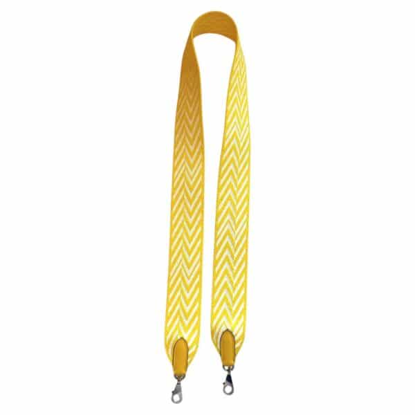 Hermes Sangle Zigzag 50 mm Jaune Citron Bag Strap PHW