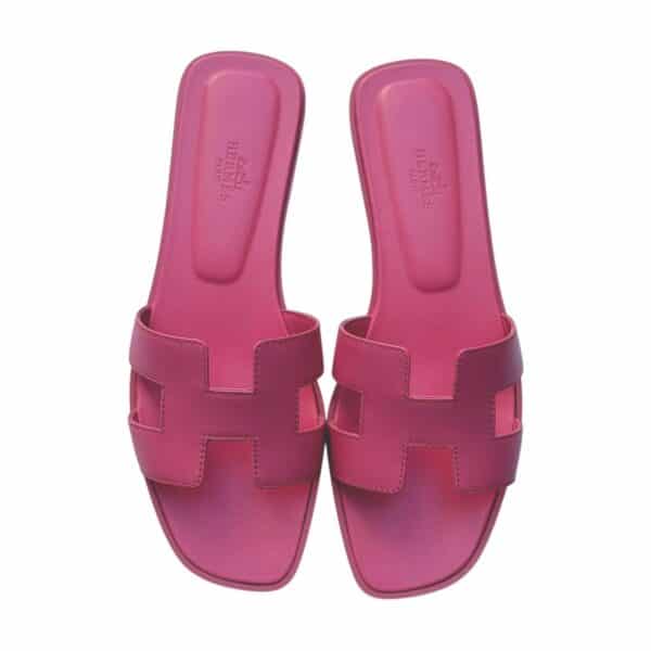 Hermes Oran 38.5 EU Rose Petale Sandals