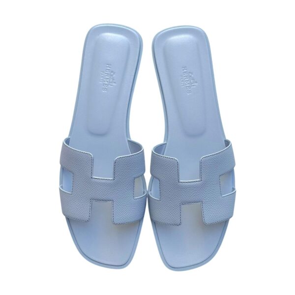 Hermes Oran 39 EU Bleu Glacier Sandals