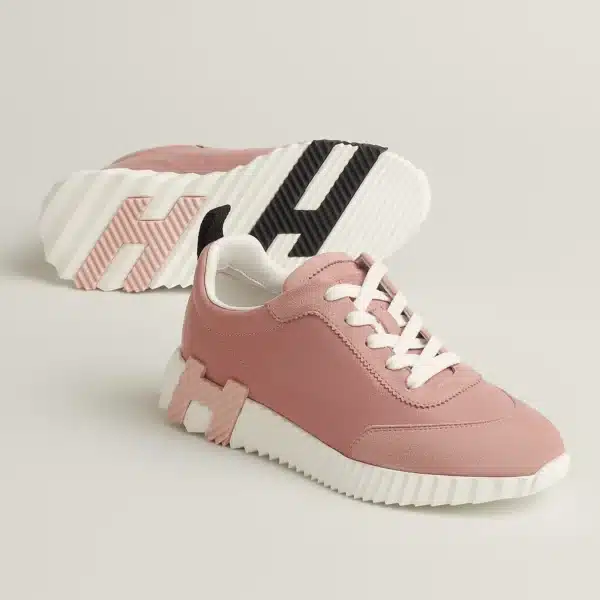 Hermes Bouncing 38.5 EU Rose Aquarelle Sneakers